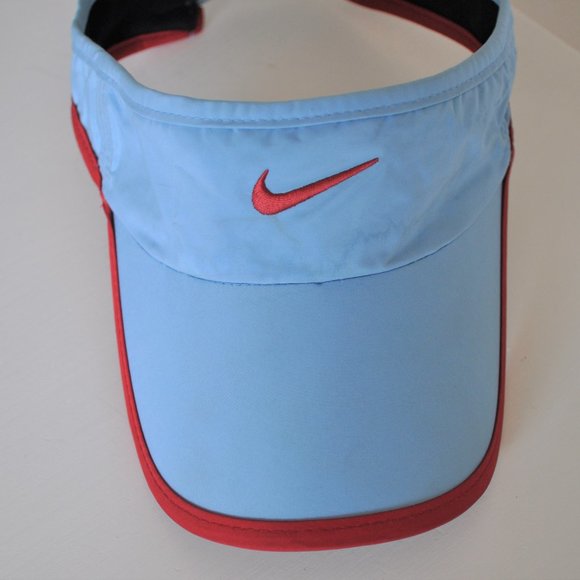 red nike visor hat